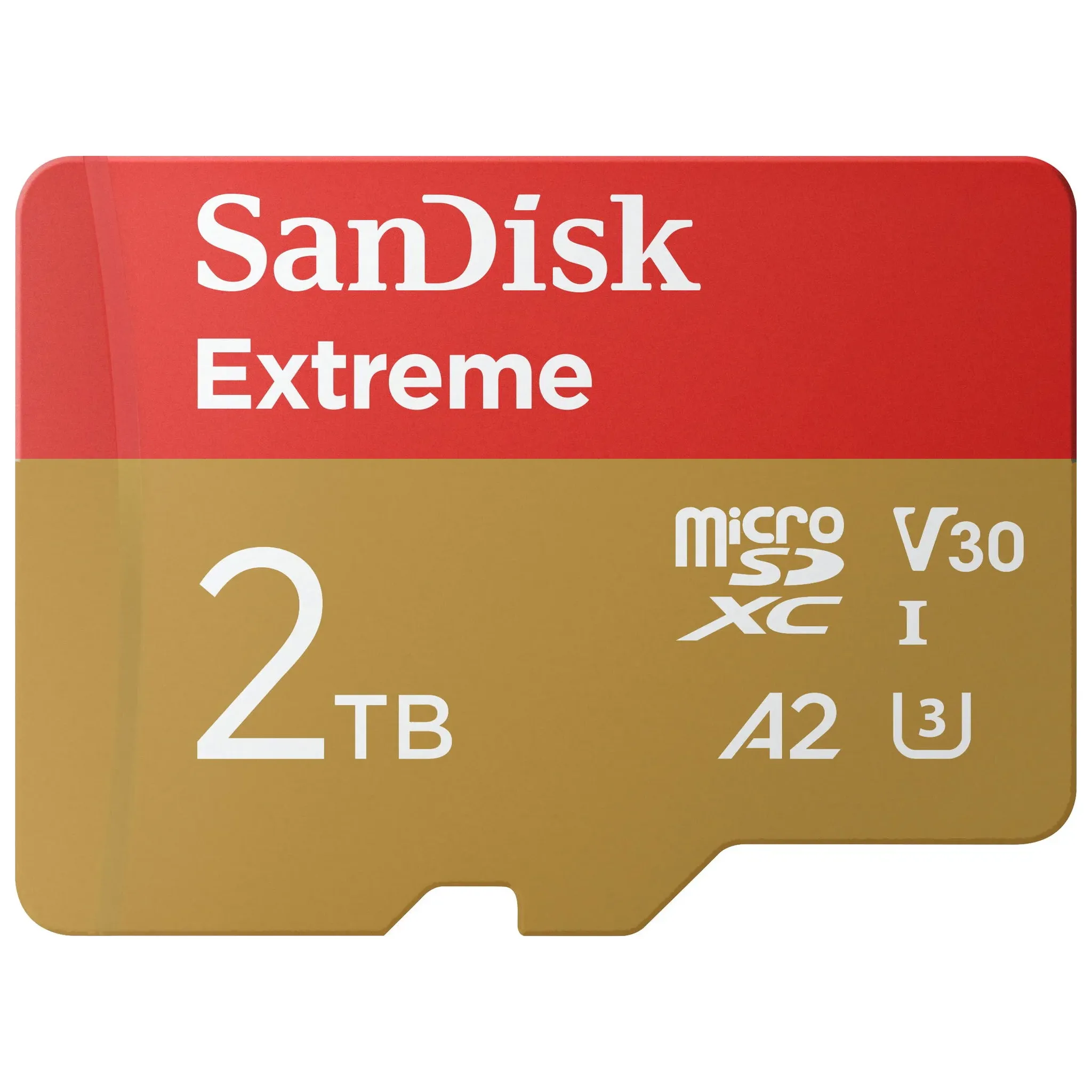 Fotografie 1 - Paměťová karta SanDisk Extreme microSDXC 2 TB UHS-I U3 V30 SDSQXAV-2T00-GN6MA + SD adaptér