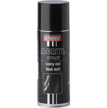Barva ve spreji Akrylový lak ve ve spreji černý matný Troton 400 ml