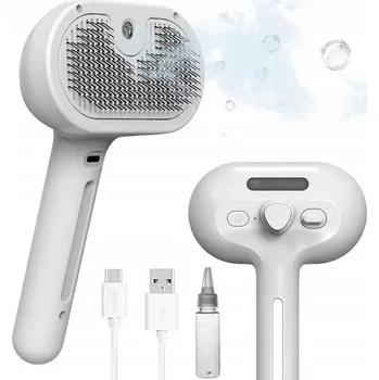 Kartáč pro zvířata PARNÍ KARTÁČ PRO PSA KOČKU ELEKTRICKÝ NA ÚPRAVU SRSTI