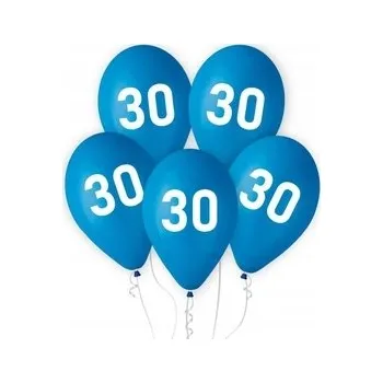 Balónek Balónek modrý klasický 5 ks