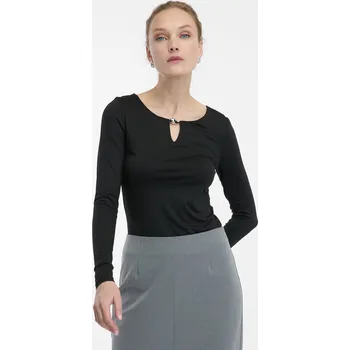 Orsay Dámské Černý dámský top s dlouhým rukávem ORSAY Černá S (2957865)