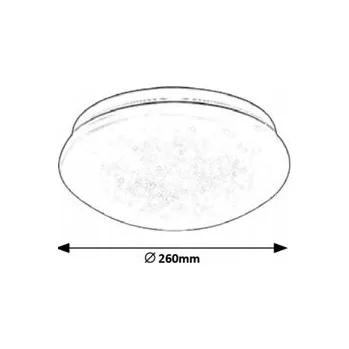 Stropní Svítidlo Hvězdný LED efekt 12W Bílý Kulatý 26 cm IP20 Lucas Rabalux