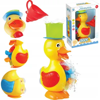 Hračka pro nejmenší Hračka do vany Kachna s mlýnkem do vany na přísavky do vody