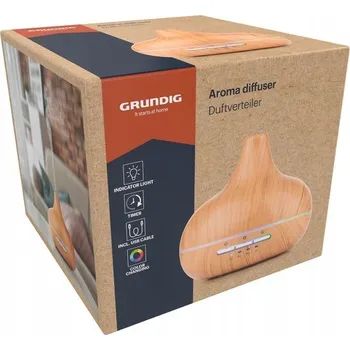 Aroma difuzér Elektrický dřevěný difuzér vůně s LED osvětlením