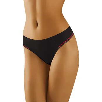 Dámské spodní prádlo Tanga Wol-Bar Cagura Barva: Černá, Velikost: M