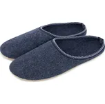 Vlnka Pánské vlněné filcové pantofle Manuel modrá velikost obuv dospělí 40