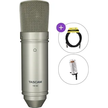 Mikrofon Tascam TM-80 SET Kondenzátorový studiový mikrofon