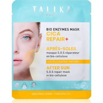 Přípravek po opalování Talika Bio Enzymes Cica Repair After Sun zklidňující plátýnková maska po opalování 20 g