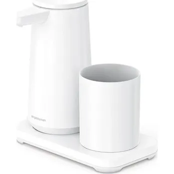 Simplehuman bezdotykový dávkovač mýdlové pěny – 296 ml + kelímek bílá ocel dobíjecí ST1099