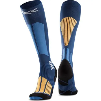 Pánské ponožky podkolenky X-BIONIC X-SOCKS® SKI TOURING PERFORM OTC MARINE/ORANGE - 45-47