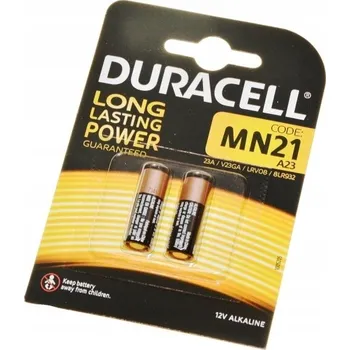 Článková baterie Duracell A23 23A MN21 L1028 V23GA 12V baterie 2ks (2 kusy) baterie