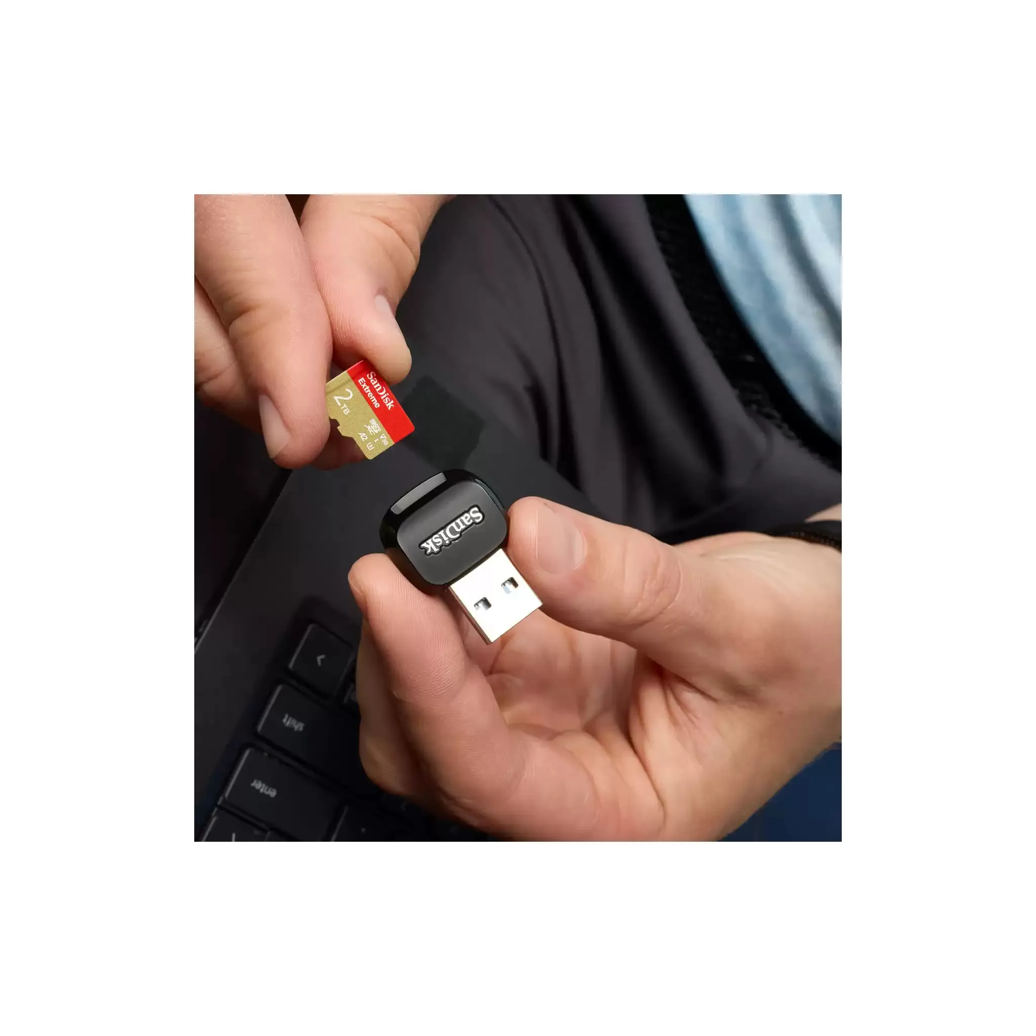 Fotografie 5 - Paměťová karta SanDisk Extreme microSDXC 2 TB UHS-I U3 V30 SDSQXAV-2T00-GN6MA + SD adaptér