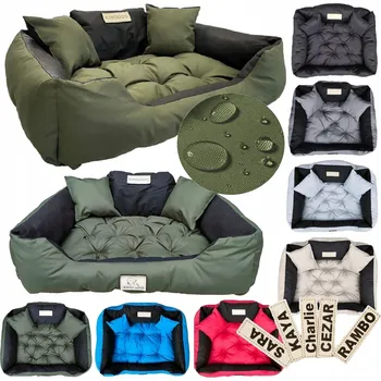 Pelíšek pro psa Pelíšek pro psa kotec KINGDOG 145x115 cm personalizovaná, voděodolná, zelená