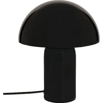 Lampička Stolní Lampa Hříbek 24,5 cm Černá Kovová Lampička do Obýváku