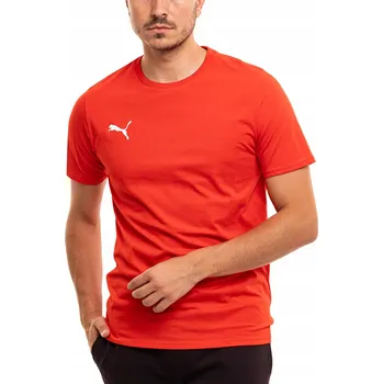 Pánské tričko Puma Team Goal Casuals Tee Red VEL.