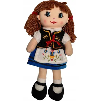 Panenka Panenka kašubská v lidovém kroji (společenském) brunetka