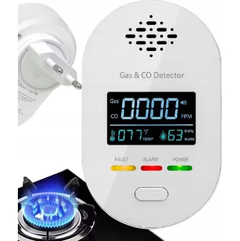 Zabezpečovací technika Detektor Oxidu Uhelnatého zemního plynu Detektor oxidu uhelnatého CERTIFIKOVANÝ 85 dB LCD