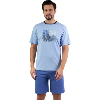 Dámské pyžamo Pánské pyžamo 474/51 REGINA modrá