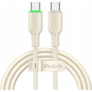 Datový kabel Kabel McDodo USB typ C - USB typ C 1,2 m béžový