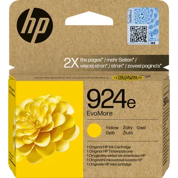 Tiskárna HP 924e EvoMore Yellow Original Ink Cartridge (800 pages)