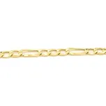 Zlatý náramek Figaro