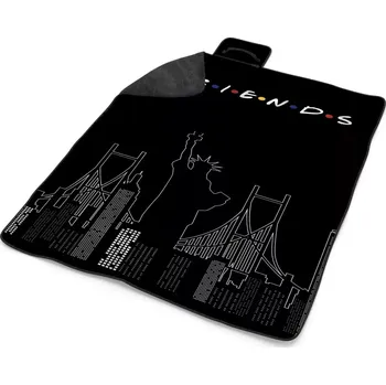 deka Sablio Plážová deka Seriál Přátelé FRIENDS Obrysy: 200x140 cm