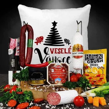 Dárkový potravinový koš Dárek pro muže na valentýna | Valentýnský dárkový koš pro muže