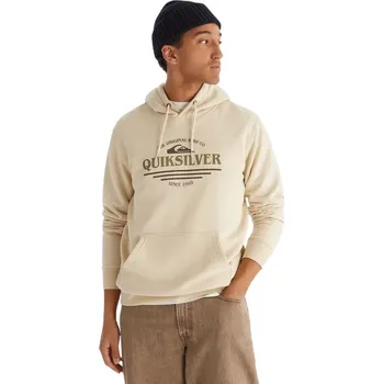 Pánské oblečení mikina Quiksilver Screen Fleece Classic Surf - WBS0/Bone White XXL