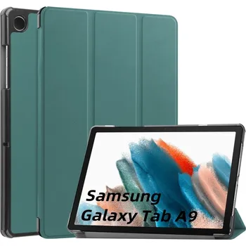 Pouzdro na tablet VSECHNONAMOBIL 66394 LEATHER Zaklápací kryt Samsung Galaxy Tab A9 zelený