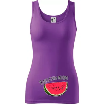 Dámské tričko Přinesla jsem meloun - Dámské tílko - 2XL ( Fialová )