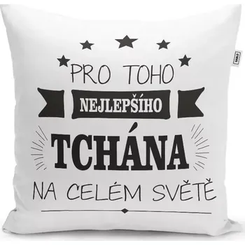 Polštář Sablio Polštář Pro toho nejlepšího tchána na celém světě: 40x40 cm