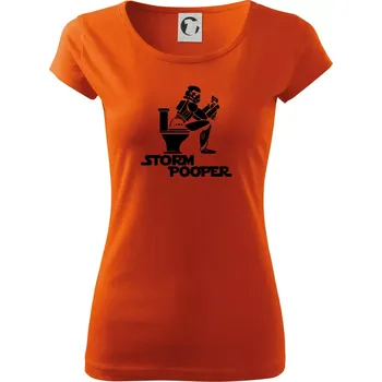 Dámské tričko SW - Storm pooper - Dámské triko Pure - XS ( Oranžová )