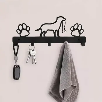 Věšák Kovový věšák do předsíně - Pes