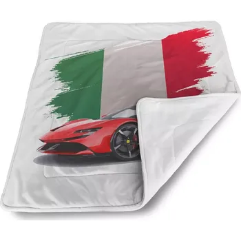 deka Sablio Deka pro miminko Ferrari Italská vlajka - 80x100 cm