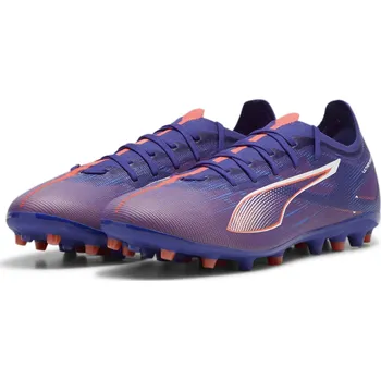Kopačky PUMA Kopačky ULTRA 5 MATCH MG PUMA Lapis Lazuli White Sunset Glow Blue Pink 44 BÍLÁ|MODRÁ|RŮŽOVÁ