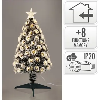 Vánoční stromek KOOPMAN Vánoční stromek se sněhem, osvětlení z optických vláken, výška 90 cm 599084