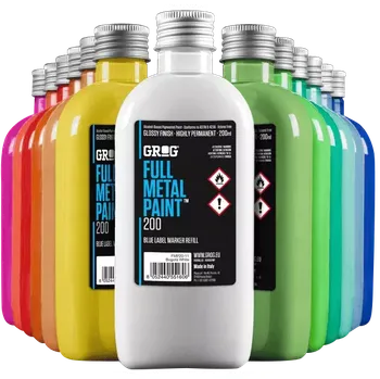 Stylingový přípravek Grog Full Metal Paint Refill 200ml Burning Chrome #999999