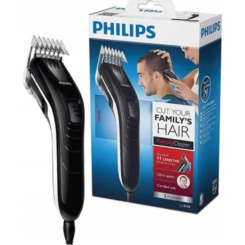 Strojek na vlasy Stříhací strojek na vlasy pro děti i dospělé, tichý Philips QC5115/15