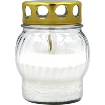 Svíčka Malá parafínová Hřbitovní Svíčka S-37 doba hoření 8 h