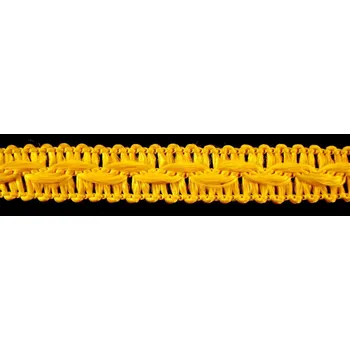 Galonový prýmek - žlutá - šíře 1 cm