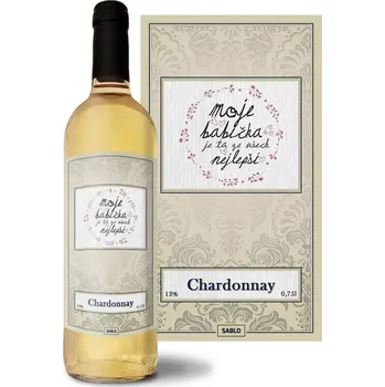 Víno Sablio Bílé víno Moje babička je ta ze všech nejlepší: 0,75 l