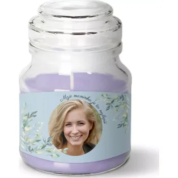Svíčka Sablio Vonná svíčka s fotkou v dóze s vůní levandule: 120 g