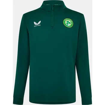 Pánská mikina Castore Ireland Quarter Zip Drill Top 2024 Mens Green 3XL