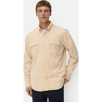 Pánská košile KOŠILE CAMEL ACTIVE LONGSLEEVE SHIRT OATMEAL