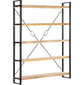 Knihovna Knihovna s 5 policemi 140 x 30 x 180 cm masivní mangovník IM_286580