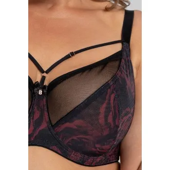 Podprsenka Nevyztužená podprsenka Biggi Rosa Černá 80I