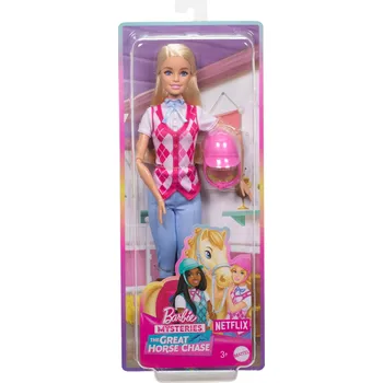 Panenka Panenka Barbie Malibu Džokejka růžová 32,30 cm