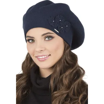 Čepice Dámský baret Vivisence 7006 Barva: Modrá - tmavě, Velikost: UNI