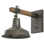 Nástěnné svítidlo Höffner Max / 40 W / E27 / kov/dřevo / černá