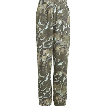 adidas Future Icons Allover Print Joggers Juniors Green 13 Years